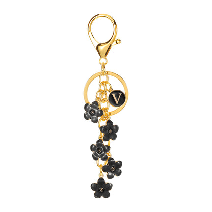 Daisy Flower Initial Letter - Bag Charm
