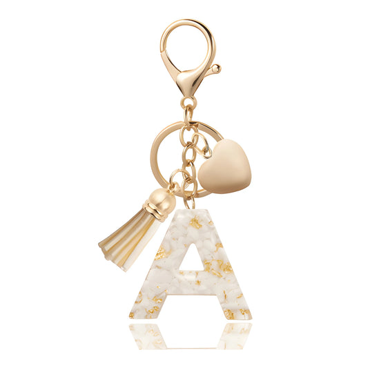 Golden Initial - Bag Charm